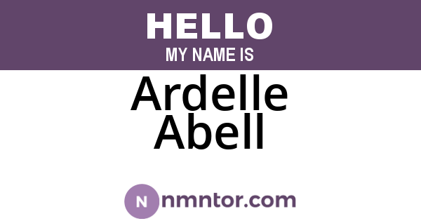 Ardelle Abell