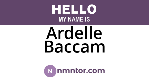 Ardelle Baccam