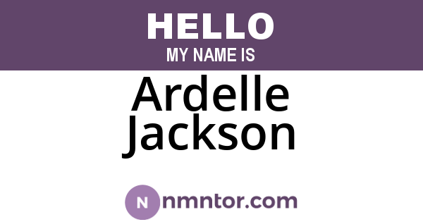 Ardelle Jackson