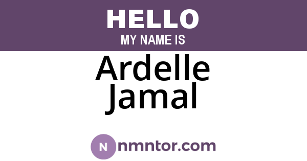 Ardelle Jamal