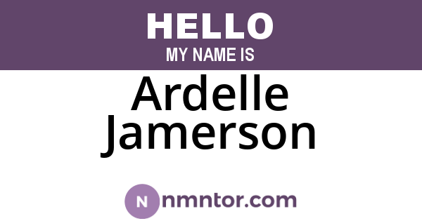 Ardelle Jamerson
