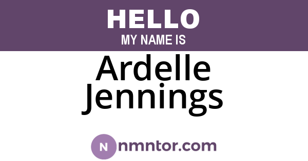Ardelle Jennings