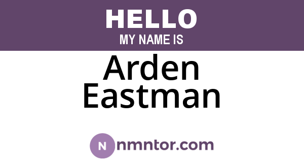 Arden Eastman