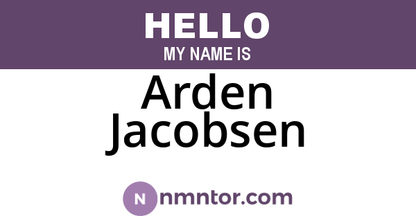 Arden Jacobsen