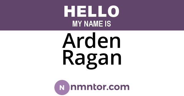Arden Ragan