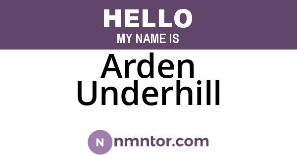 Arden Underhill