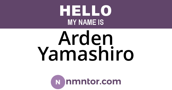 Arden Yamashiro