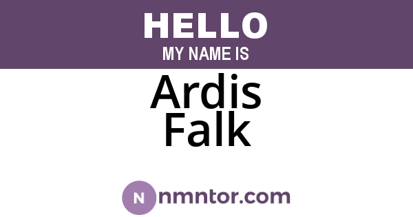 Ardis Falk
