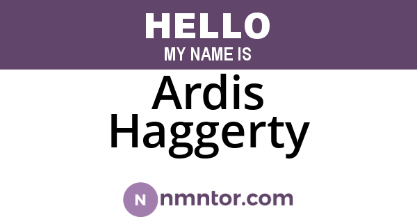 Ardis Haggerty