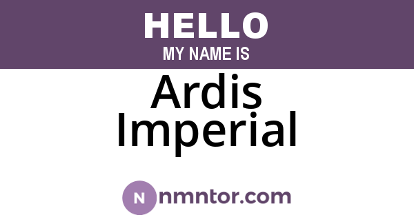 Ardis Imperial