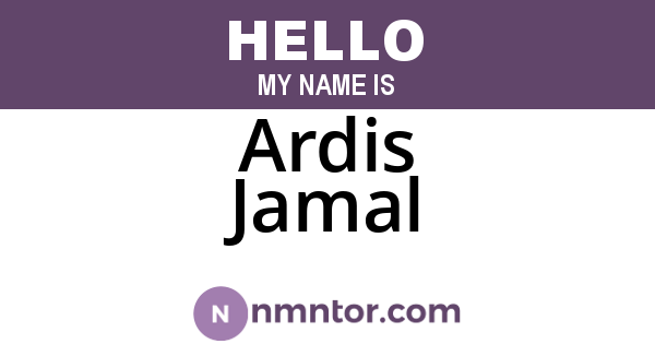 Ardis Jamal