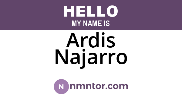 Ardis Najarro