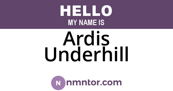 Ardis Underhill