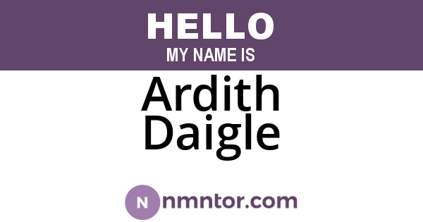 Ardith Daigle