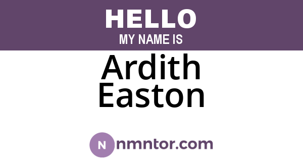 Ardith Easton
