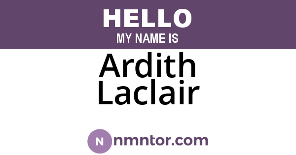 Ardith Laclair