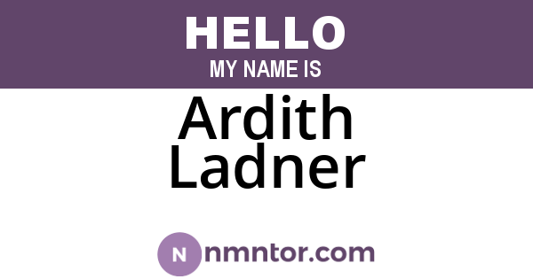 Ardith Ladner