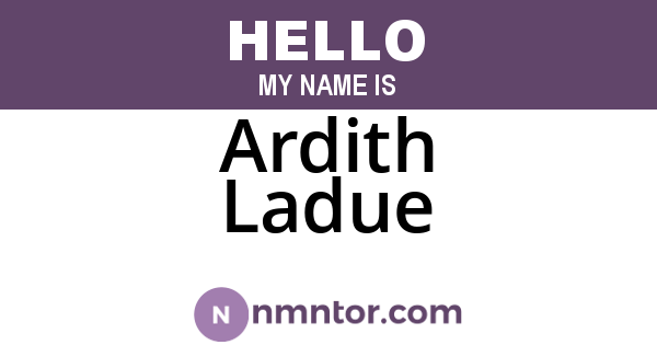 Ardith Ladue
