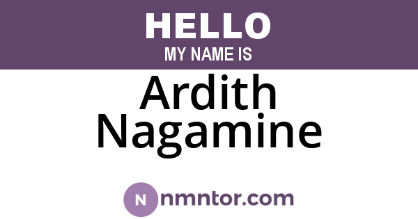 Ardith Nagamine