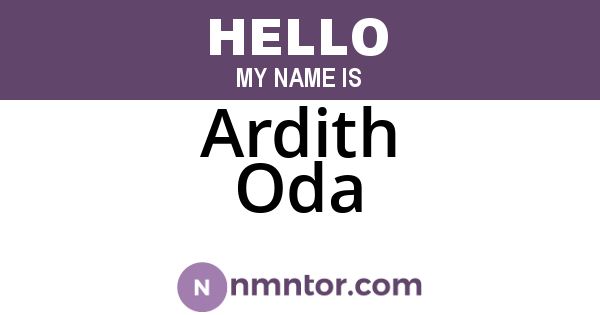 Ardith Oda