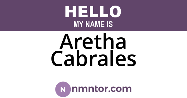 Aretha Cabrales