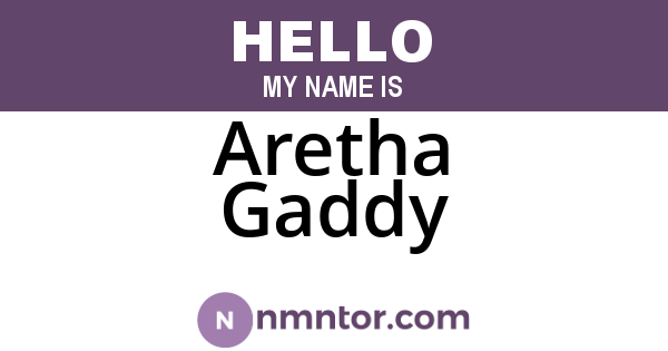 Aretha Gaddy