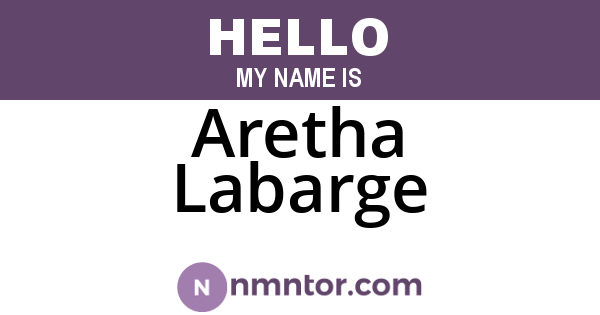 Aretha Labarge