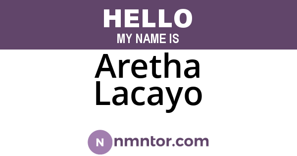 Aretha Lacayo