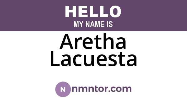 Aretha Lacuesta