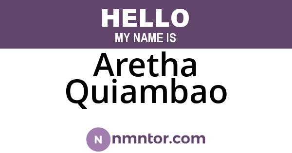 Aretha Quiambao