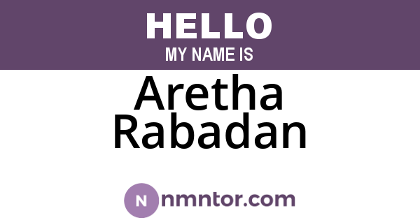 Aretha Rabadan