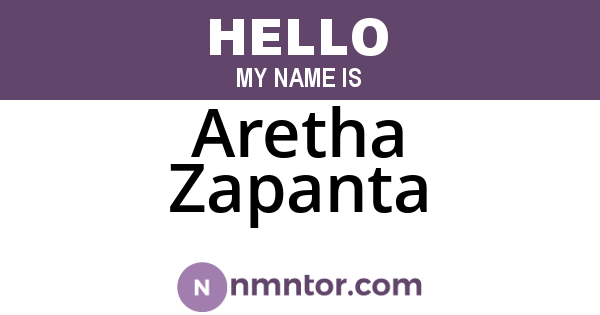 Aretha Zapanta