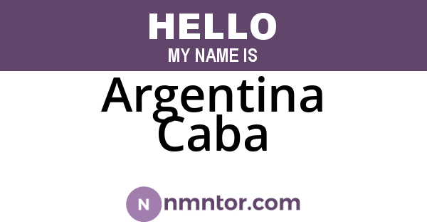 Argentina Caba