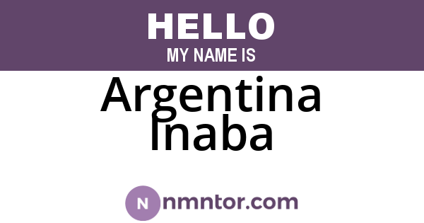 Argentina Inaba