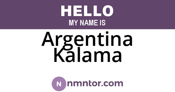 Argentina Kalama