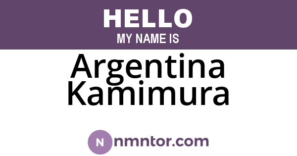 Argentina Kamimura