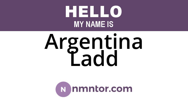 Argentina Ladd