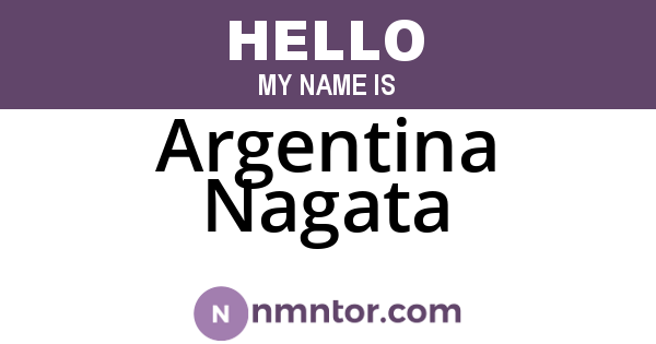 Argentina Nagata