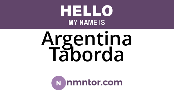 Argentina Taborda