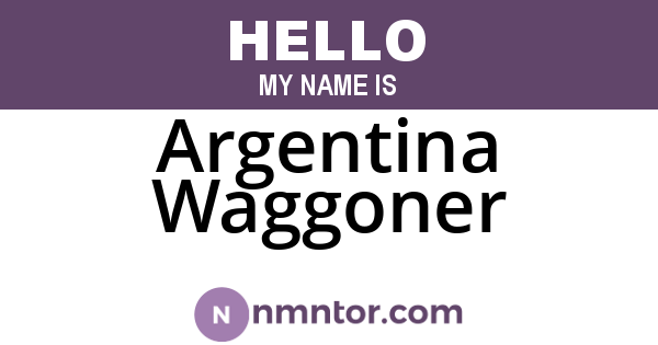 Argentina Waggoner
