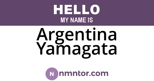 Argentina Yamagata