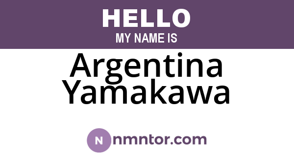 Argentina Yamakawa
