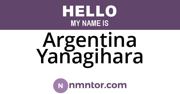 Argentina Yanagihara