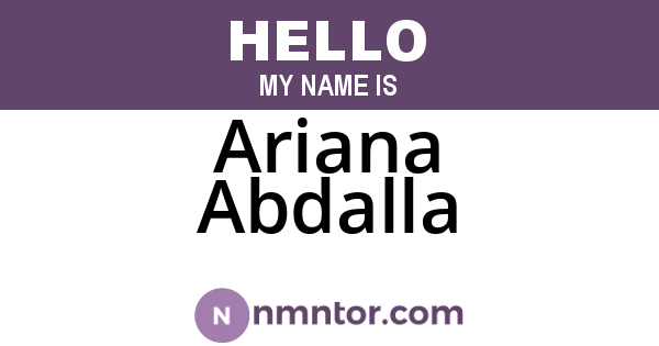 Ariana Abdalla