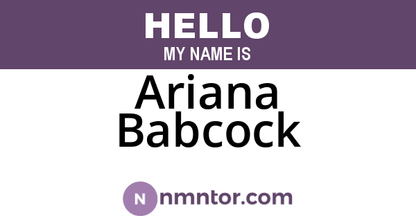 Ariana Babcock