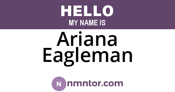 Ariana Eagleman