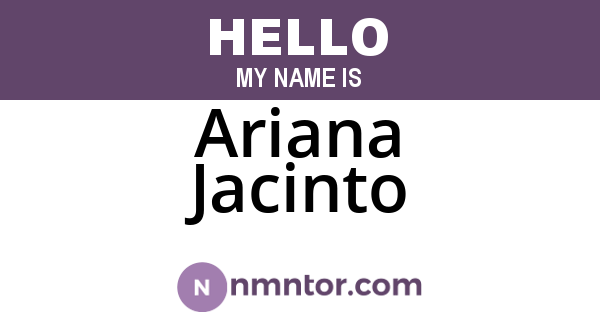 Ariana Jacinto