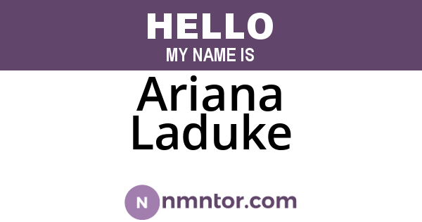 Ariana Laduke