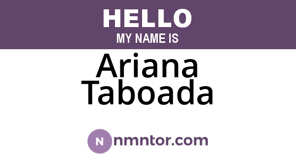 Ariana Taboada