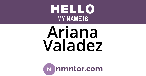 Ariana Valadez